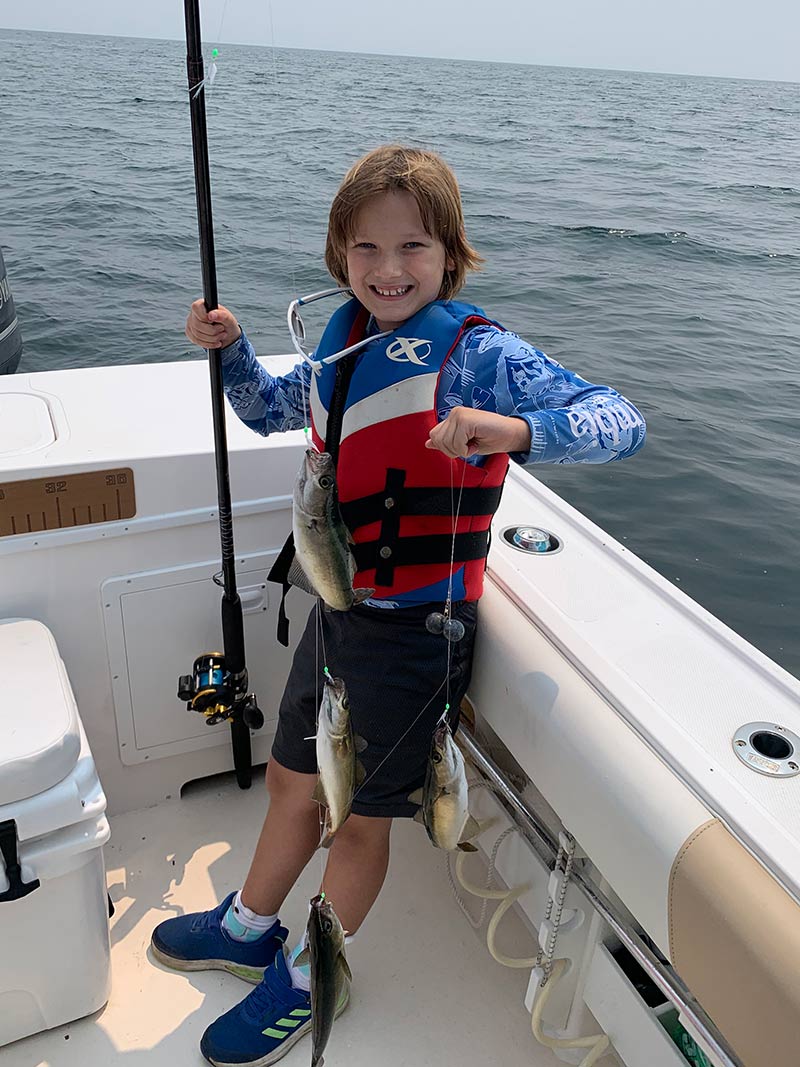 Kids Fishing Trips, Fishing Charters, Wells Maine by Relentlerss Pursuit Fishing Charters